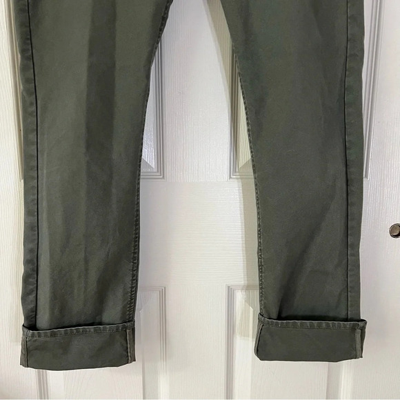 Empyre‎ Mens Mid Rise Skeletor Skinny Relaxed Fit Army Green Wrinkle Free 30/SM - Picture 7 of 16